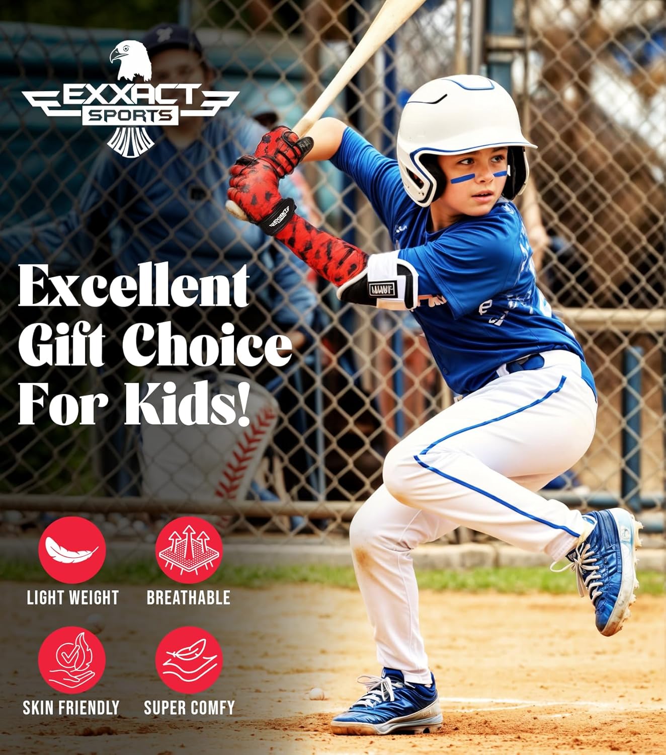 Premium Kids' Batting Gloves & Arm Sleeve™