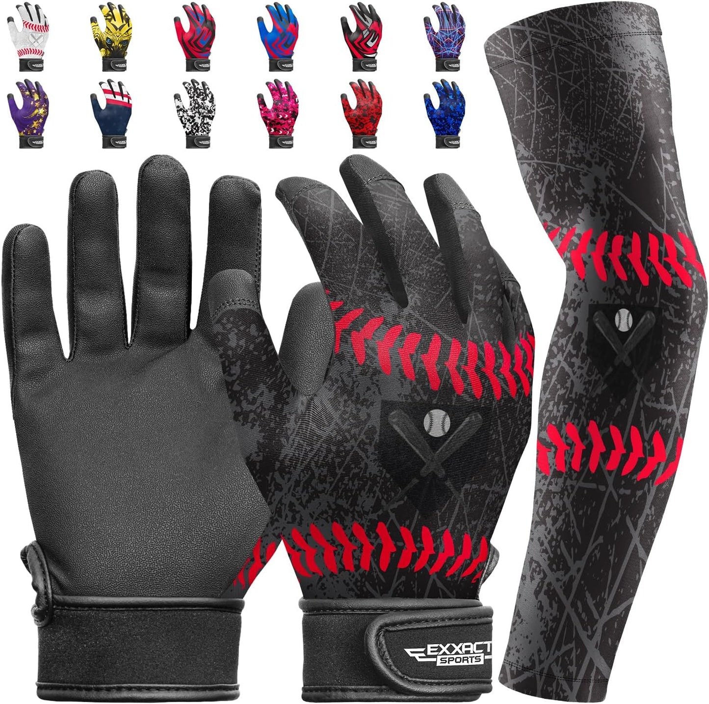 Premium Kids' Batting Gloves & Arm Sleeve™