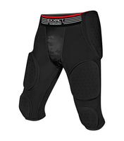 Battle 7-Pad Men's Football Girdle with Cup Pocket Black (Adult)