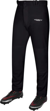 Homerun Youth Full Length Baseball Pants Without Piping (Black)