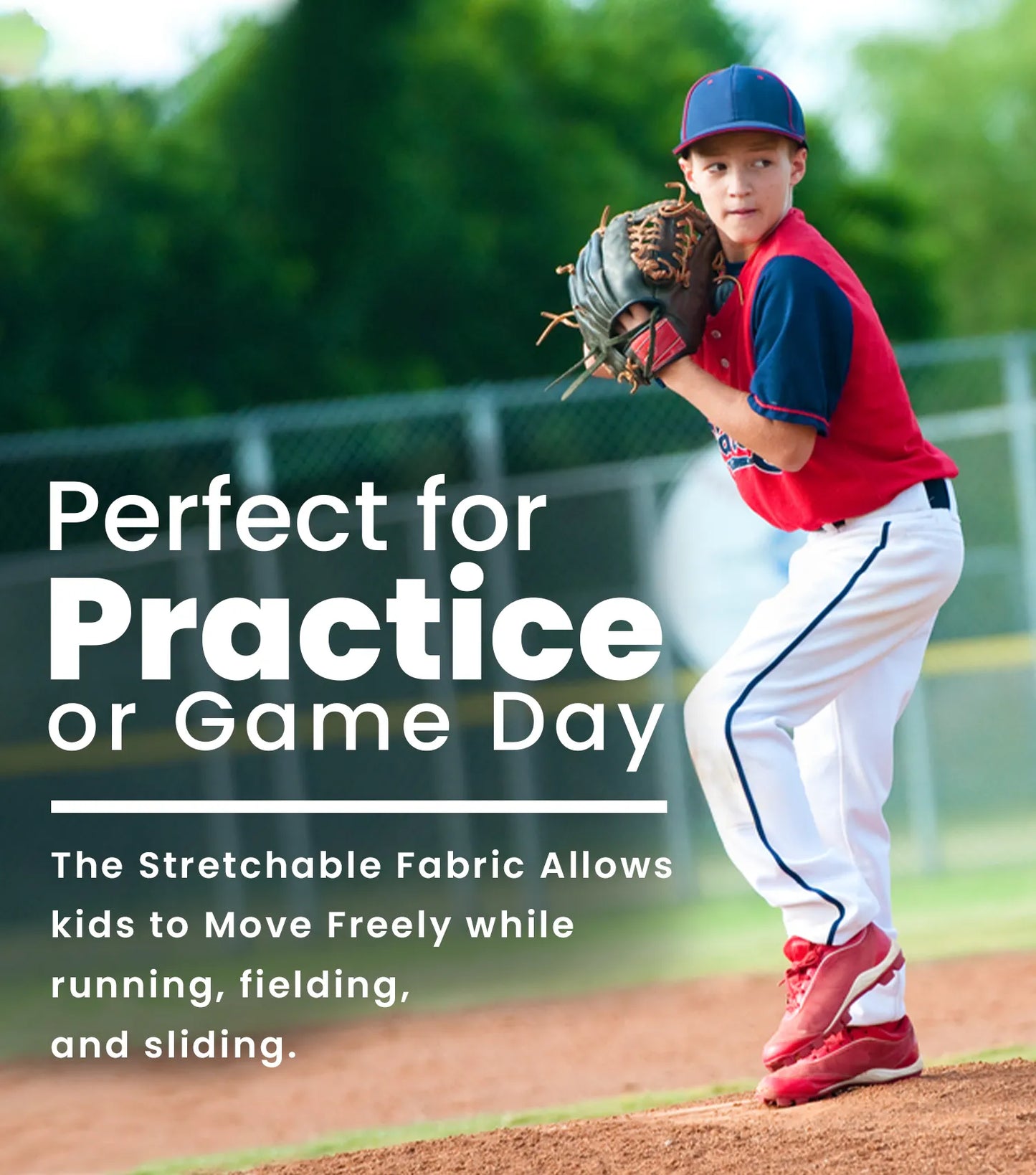 Homerun Youth Full Length Baseball Pants Without Piping (Black)