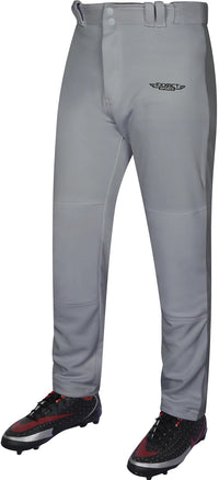 Homerun Youth Full Length Baseball Pants Without Piping (Gray)