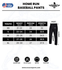 Homerun Youth Full Length Baseball Pants Without Piping (White)