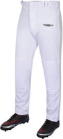 Homerun Men's Full Length Baseball Pants Without Piping (White)