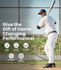 Homerun Men's Full Length Baseball Pants With Piping (Black)