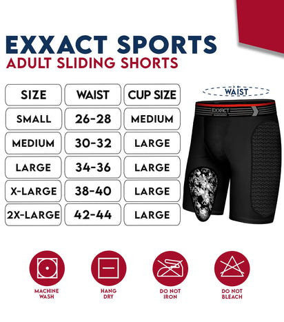 Men's Padded Compression Sliding Shorts with Soft Athletic Cup (White)