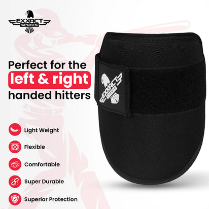 Baseball Elbow Guard with Adjustable Strap (Black)