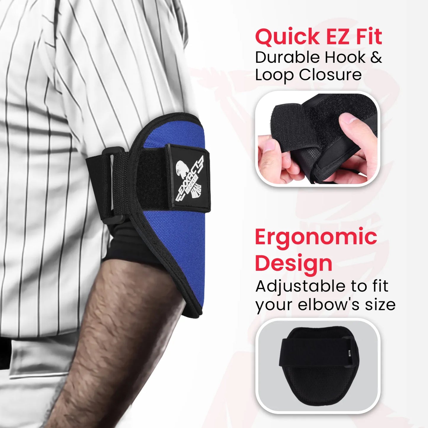 Baseball Elbow Guard with Adjustable Strap (Royal Blue)