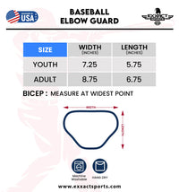 Baseball Elbow Guard with Adjustable Strap (Royal Blue)