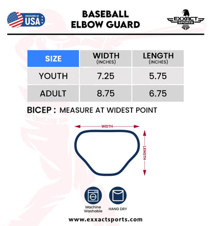 Baseball Elbow Guard with Adjustable Strap (Lazer)