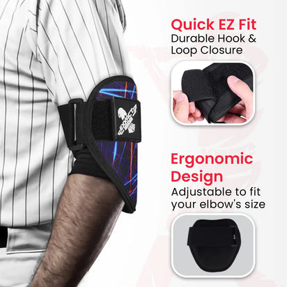 Baseball Elbow Guard with Adjustable Strap (Pink)