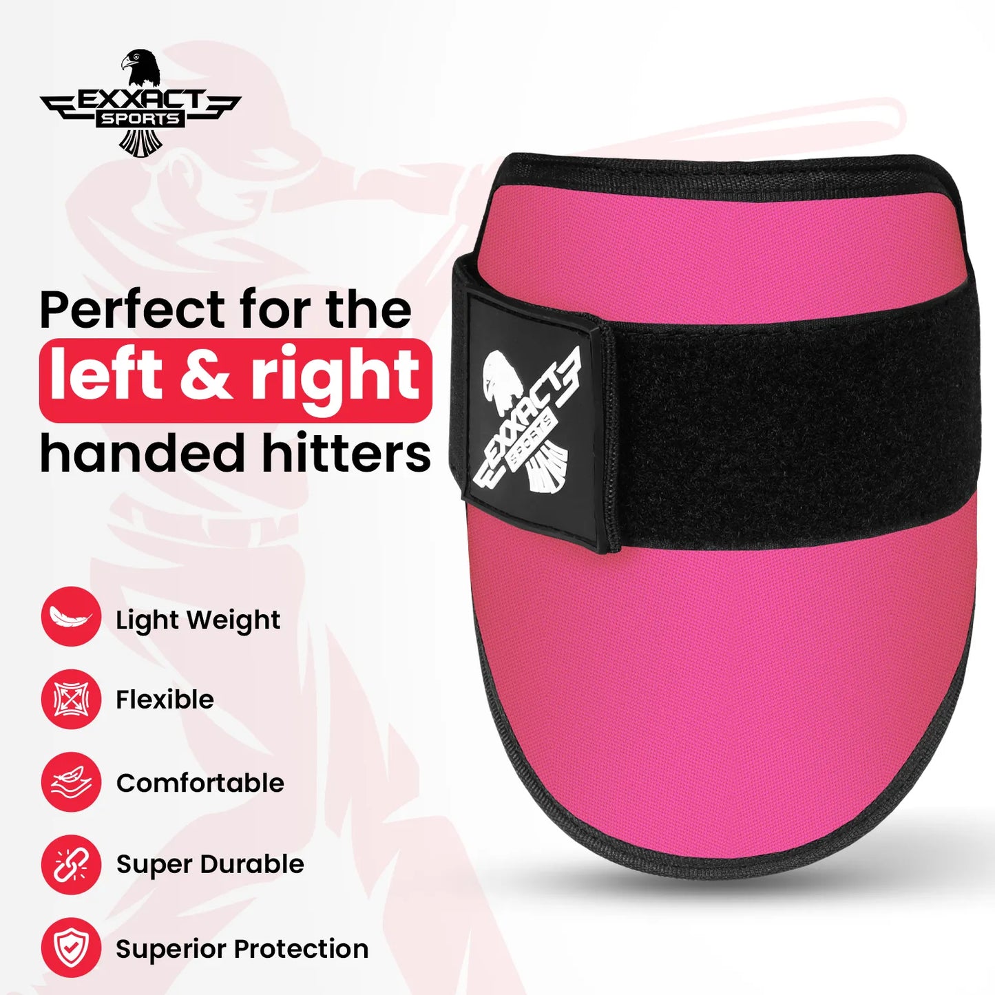 Baseball Elbow Guard with Adjustable Strap (Pink)