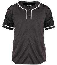 Baseball Jersey for Men and Women, 2-Button Plain Jersey