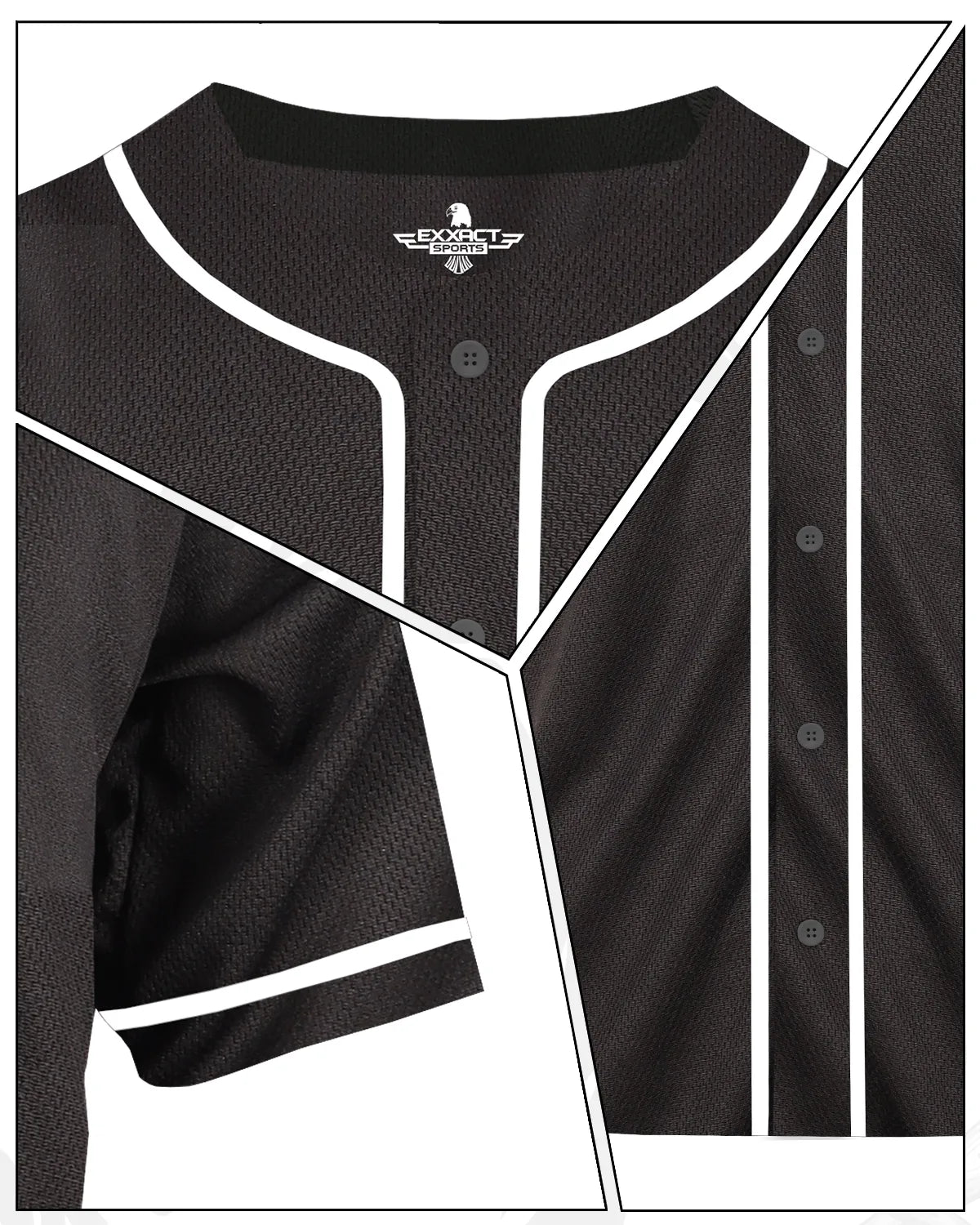 Baseball Jersey for Men and Women, Full Button Down Jersey