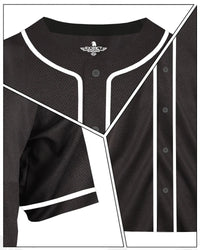 Baseball Jersey for Men and Women, Full Button Down Jersey