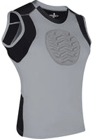 Youth Boys Baseball Chest Protector For Sternum Heart Protection (Gray)