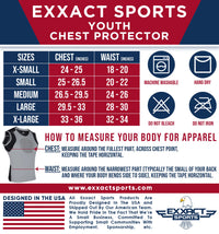 Youth Boys Baseball Chest Protector For Sternum Heart Protection (Gray)
