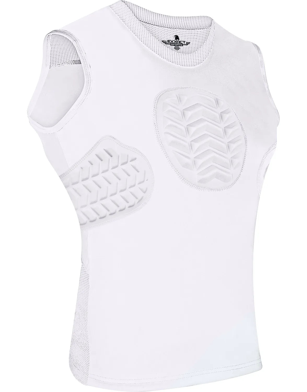 Youth Boys Baseball Chest & Rip Protector For Sternum Heart Protection (White)