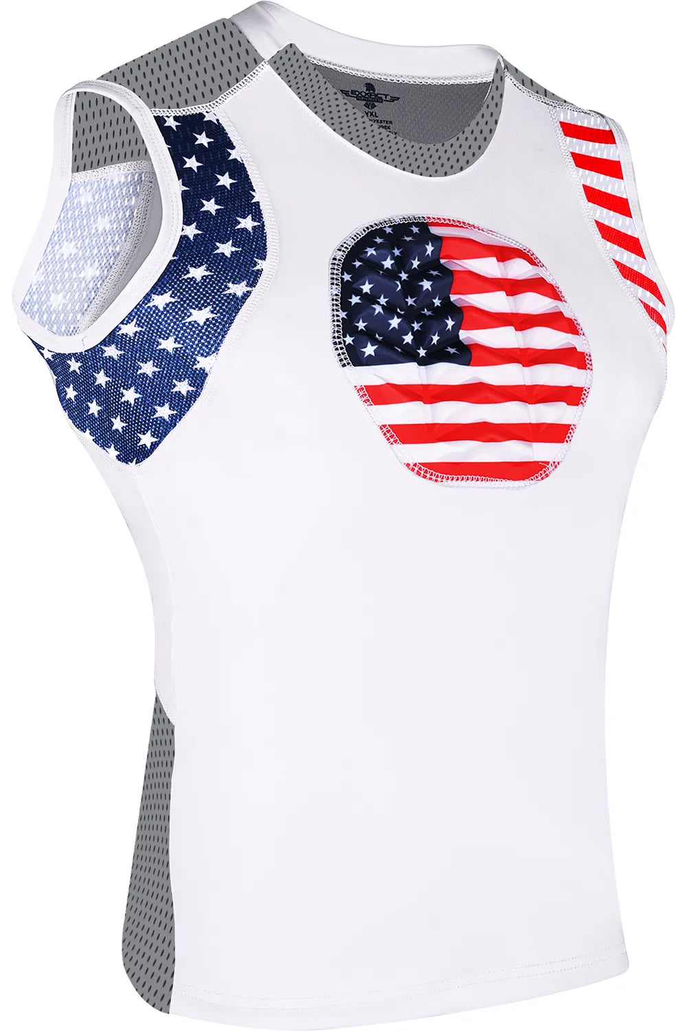 Youth Boys Baseball Chest Protector For Sternum Heart Protection (Patriot)
