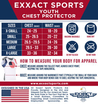 Youth Boys Baseball Chest Protector For Sternum Heart Protection (Patriot)