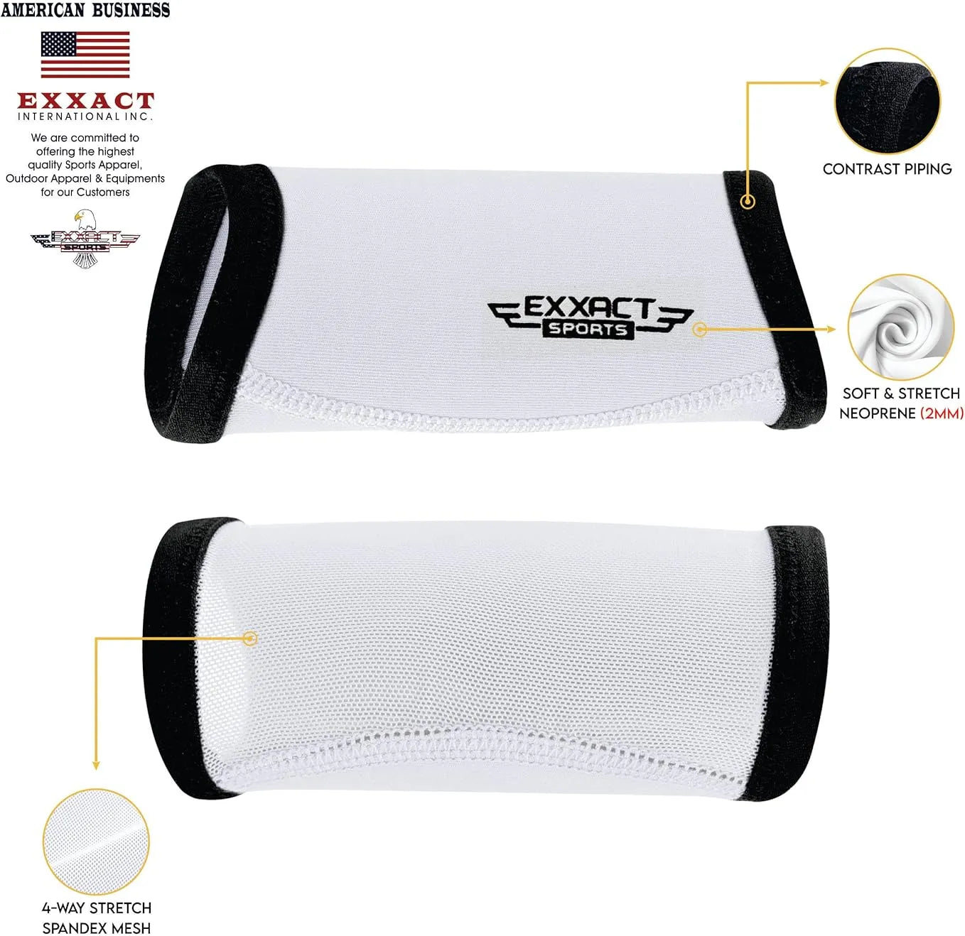 Neoprene Chin Strap Cover for Ultimate Comfort and Protection (White)