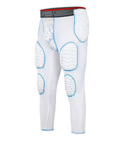 Men's Combat 7-Pads Compression Pant (White)