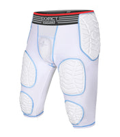 Combat 7 Pads Men's Football Girdle with Cup Pocket White (Adult)