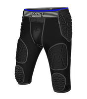 Combat 7 Pads Boys Football Girdle with Cup Pocket Black (Youth)