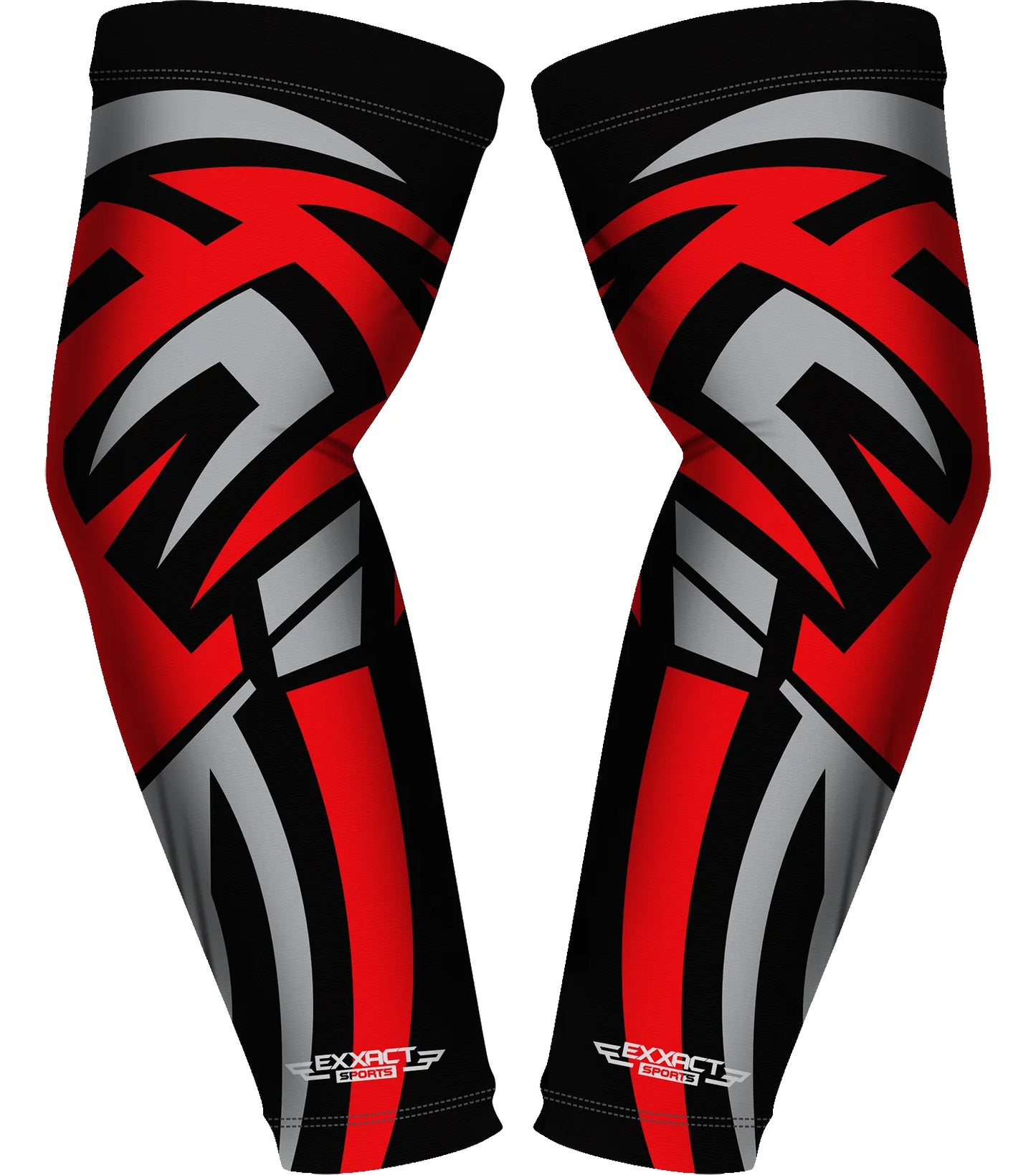 Compression Arm Sleeves for Mens & Womens Youth & Adult - (1 Pair) Black Tattoo