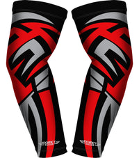 Compression Arm Sleeves for Mens & Womens Youth & Adult - (1 Pair) Black Tattoo