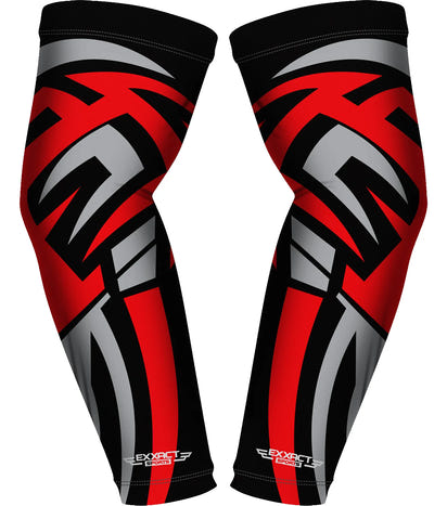 Compression Arm Sleeves for Mens & Womens Youth & Adult - (1 Pair) Black Tattoo