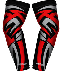 Compression Arm Sleeves for Mens & Womens Youth & Adult - (1 Pair) Black Tattoo