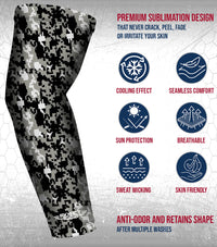 Compression Arm Sleeves for Mens & Womens Youth & Adult - (1 Pair) Black Camo