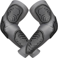 Compression 3-Padded Arm Sleeve , Football & Baseball 1 Pair (Gray)