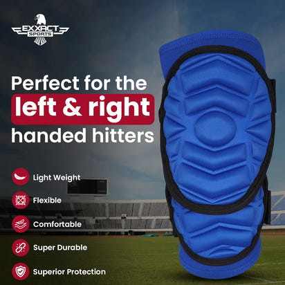 Defender Plus Baseball Elbow Guard with Adjustable Straps (Royal Blue)