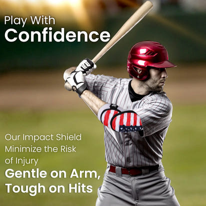 Defender Plus Baseball Elbow Guard with Adjustable Straps (Lazer)