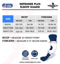 Defender Plus Baseball Elbow Guard with Adjustable Straps (USA Flag)