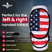 Defender Plus Baseball Elbow Guard with Adjustable Straps (USA Flag)