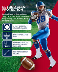 Spats Cleat Men & Boys Football Covers (Bruashy Usa Flag)