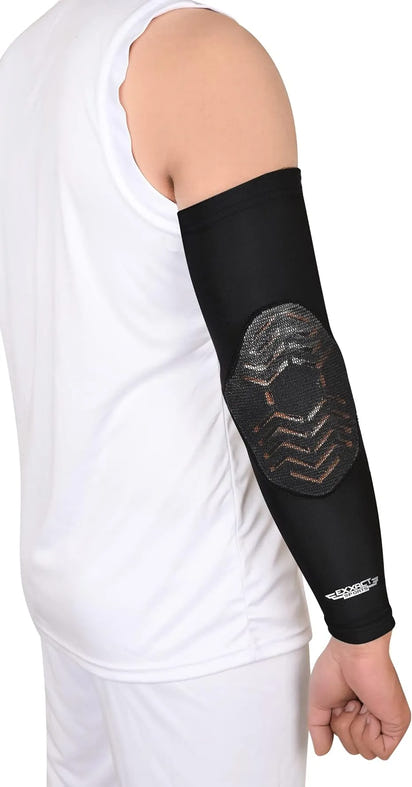 Elbow Pad Mens & Boys Compression Arm Sleeve 1 Pair (Youth, Adult)