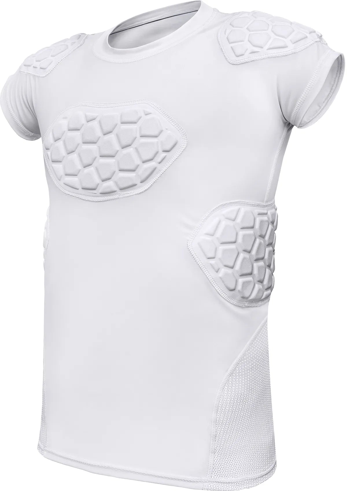 Elite 6-Pad Men's Padded Football Shirt with Chest, Shoulder, Ribs & Spine Protection (Adult)