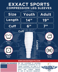 Football Leg Sleeves Men's & Boys (1 Pair) Navy