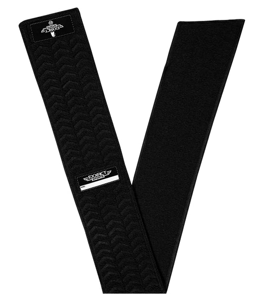 Streamer Football Towel with Hook & Loop Fastener (Black)