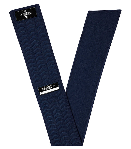 Streamer Football Towel with Hook & Loop Fastener (Navy)