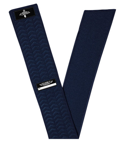 Streamer Football Towel with Hook & Loop Fastener (Navy)