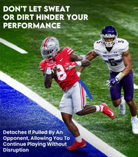 Streamer Football Towel with Hook & Loop Fastener (Royal Blue)