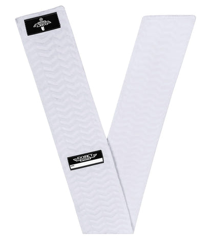 Streamer Football Towel with Hook & Loop Fastener (White)