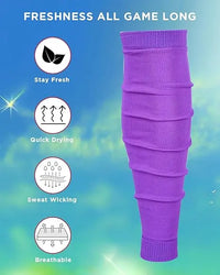 Football Leg Sleeves Men's & Boys (1 Pair) Purple