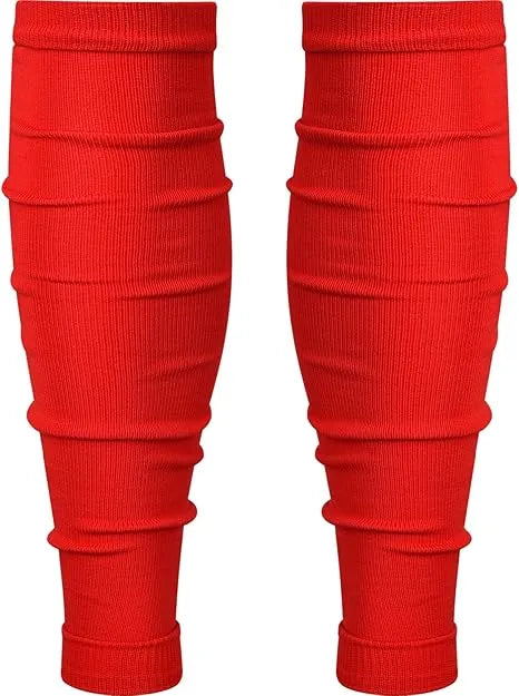 Football Leg Sleeves Men's & Boys (1 Pair) Red