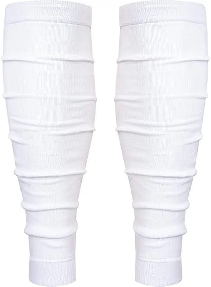 Football Leg Sleeves Men's & Boys (1 Pair) White